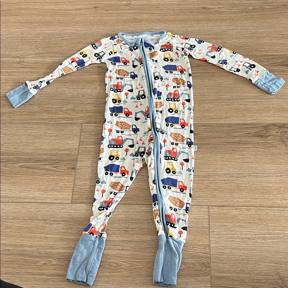 Little Sleepies 18-24M Kids Construction Print One Piece Pajama